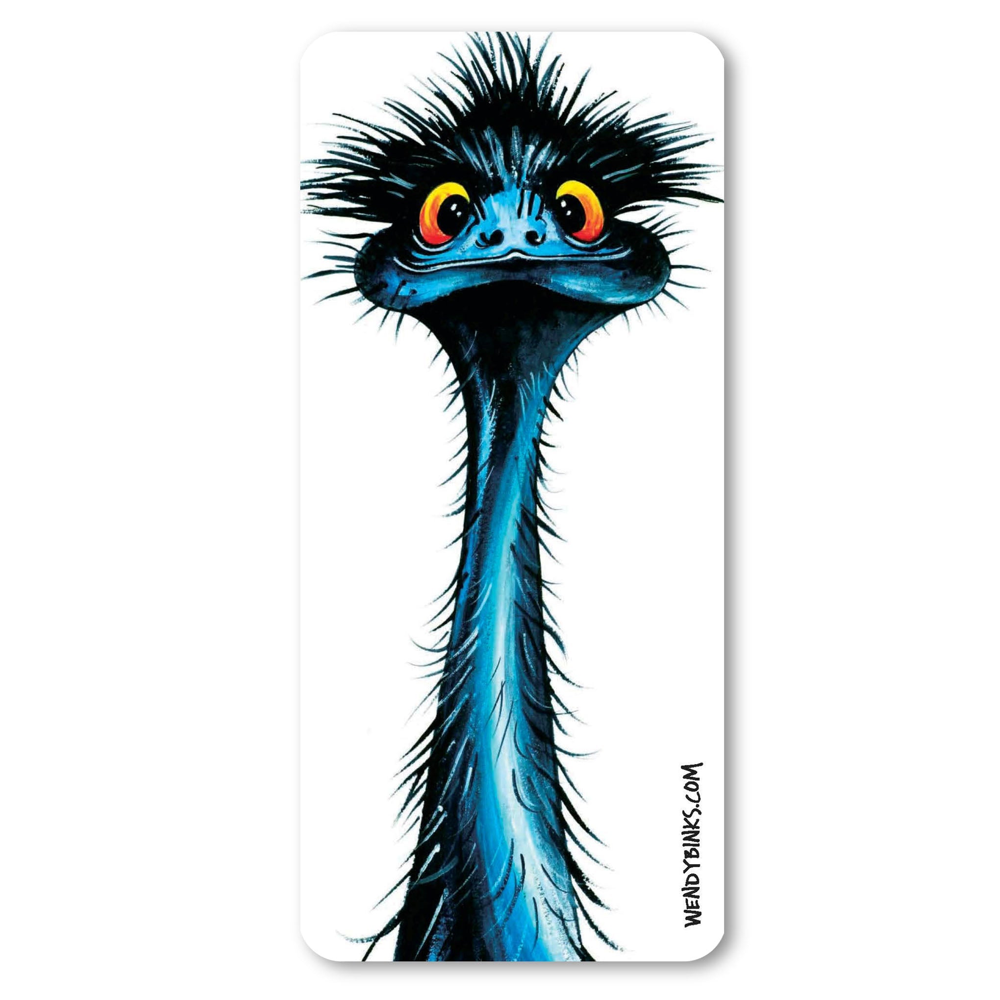 Stunned Emu – Large Magnet - Stunned Emu Designs by Wendy Binks