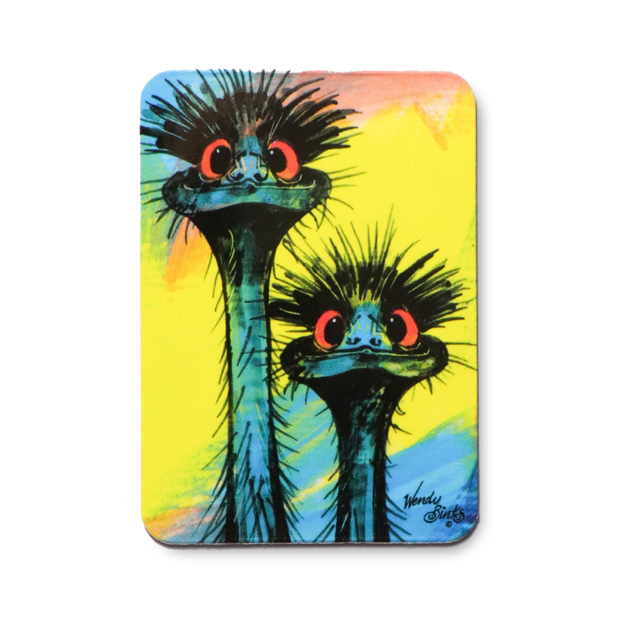 Stunned Emus – Magnet - Stunned Emu Designs by Wendy Binks