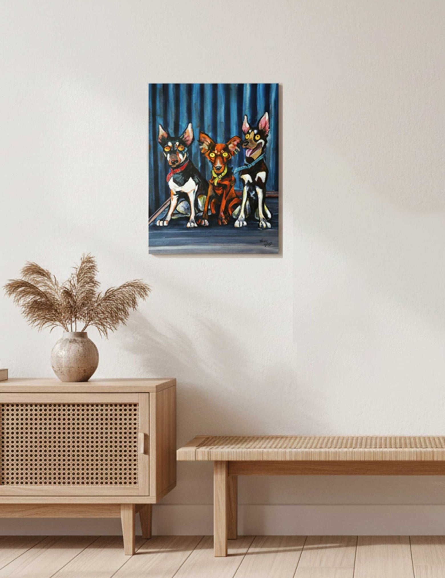 The Boys – Canvas Print - Stunned Emu Designs by Wendy Binks