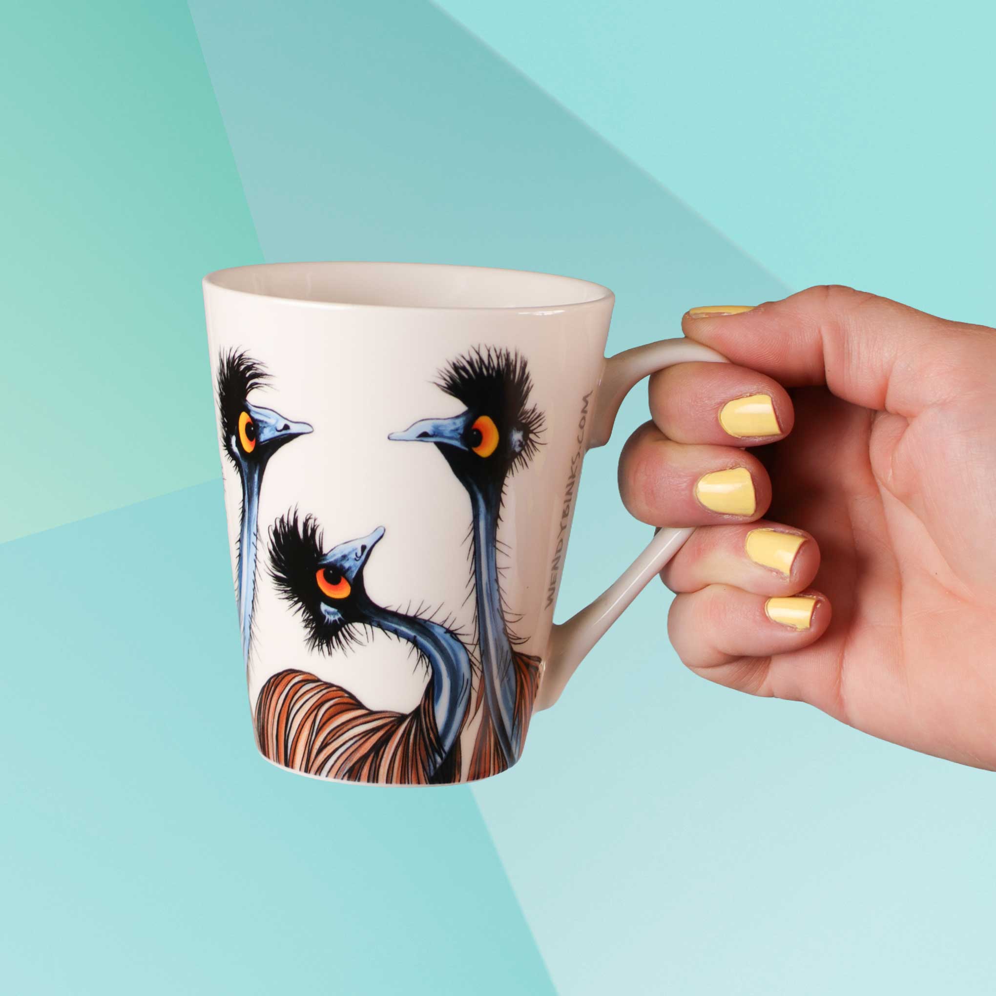 The Mob – Mug - Stunned Emu Designs by Wendy Binks