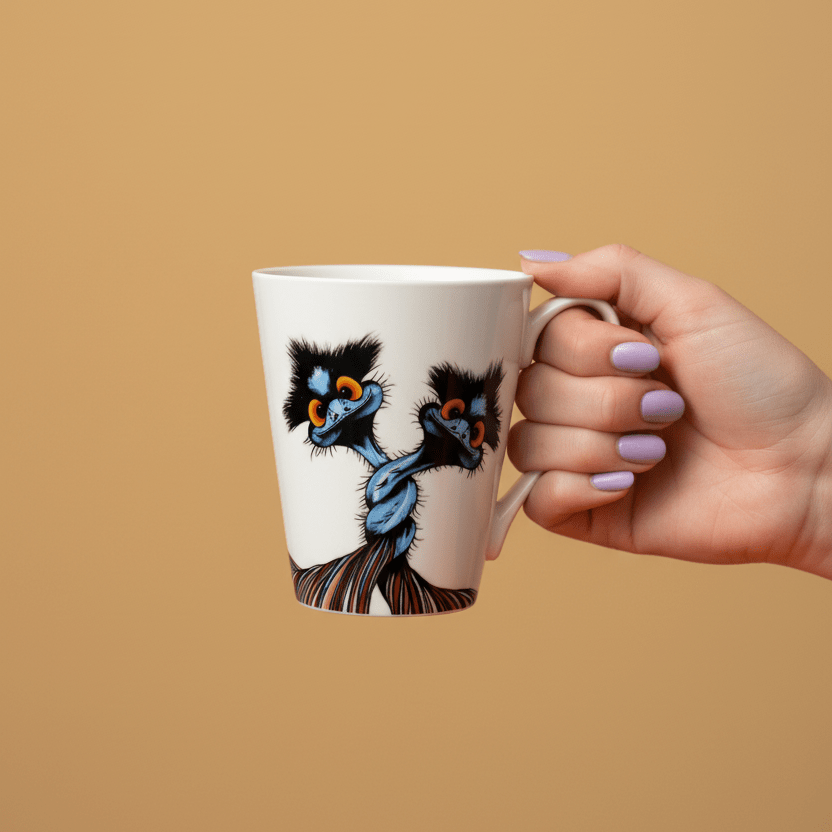 Twisted Sisters – Mug - Stunned Emu Designs by Wendy Binks