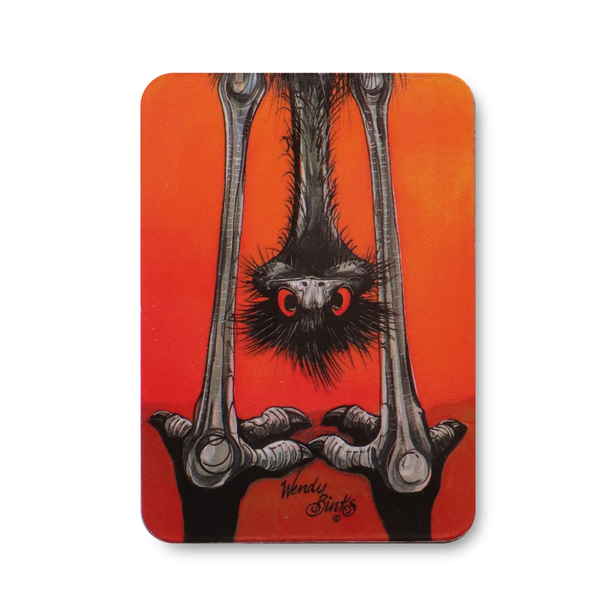Upside Down – Magnet - Stunned Emu Designs by Wendy Binks