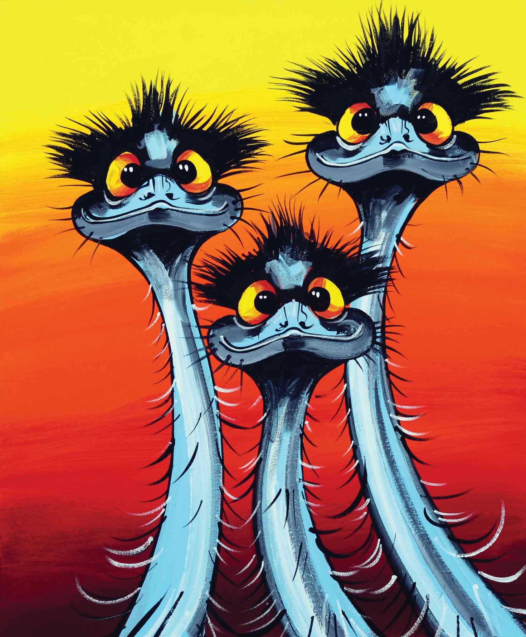 We Didn't Do It! – Canvas Print - Stunned Emu Designs by Wendy Binks