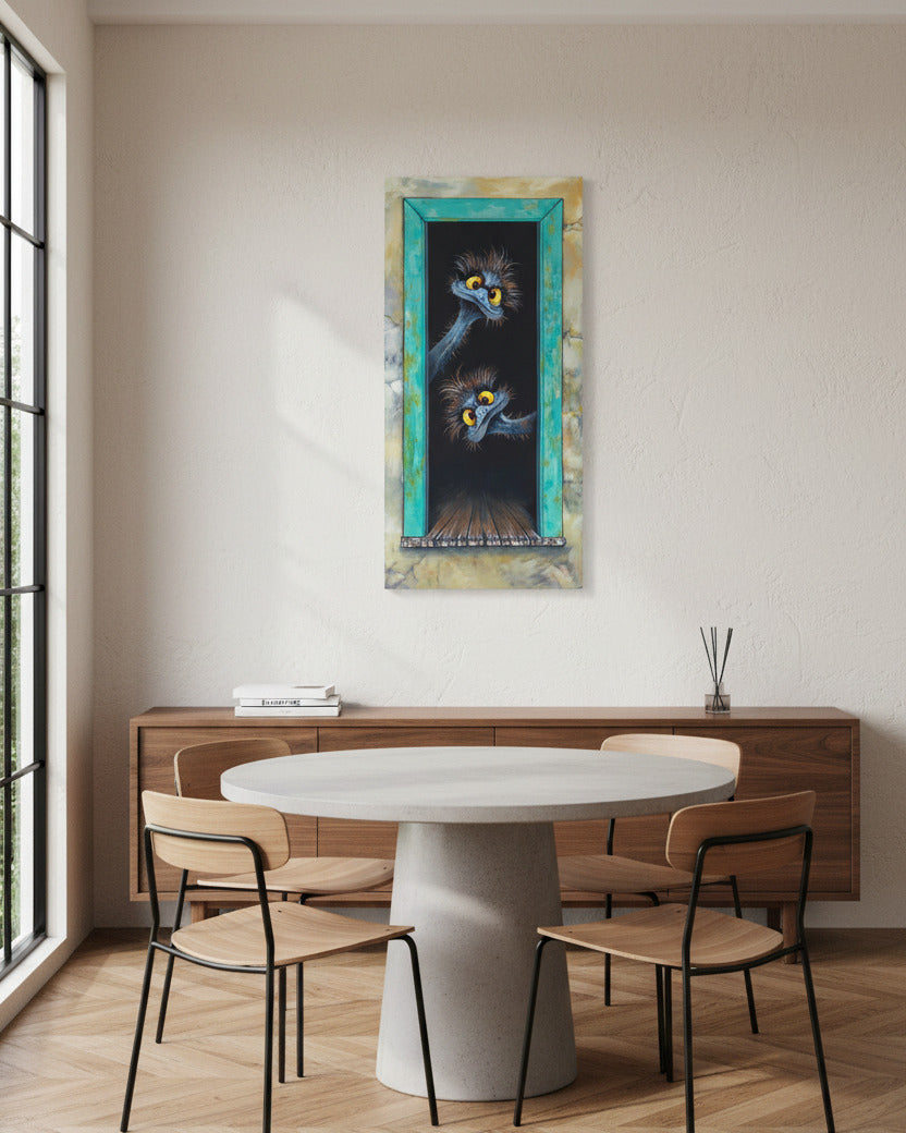 Welcome – Original Artwork - Stunned Emu Designs by Wendy Binks