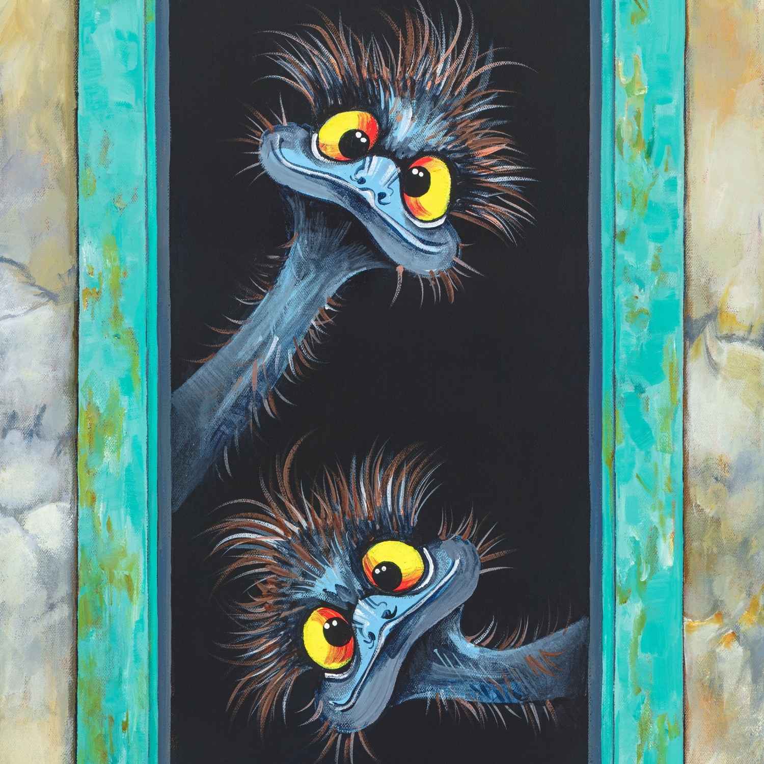 Welcome – Original Artwork - Stunned Emu Designs by Wendy Binks