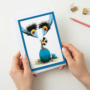 Welcome to the World – Greeting Card - Stunned Emu Designs by Wendy Binks