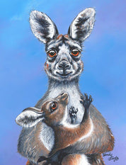 Western Grey – Canvas Print - Stunned Emu Designs by Wendy Binks