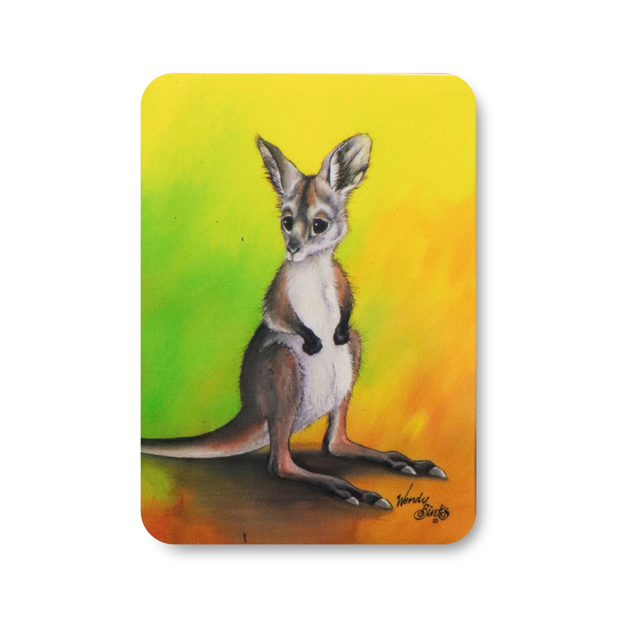 What Would Skippy Do? – Magnet - Stunned Emu Designs by Wendy Binks