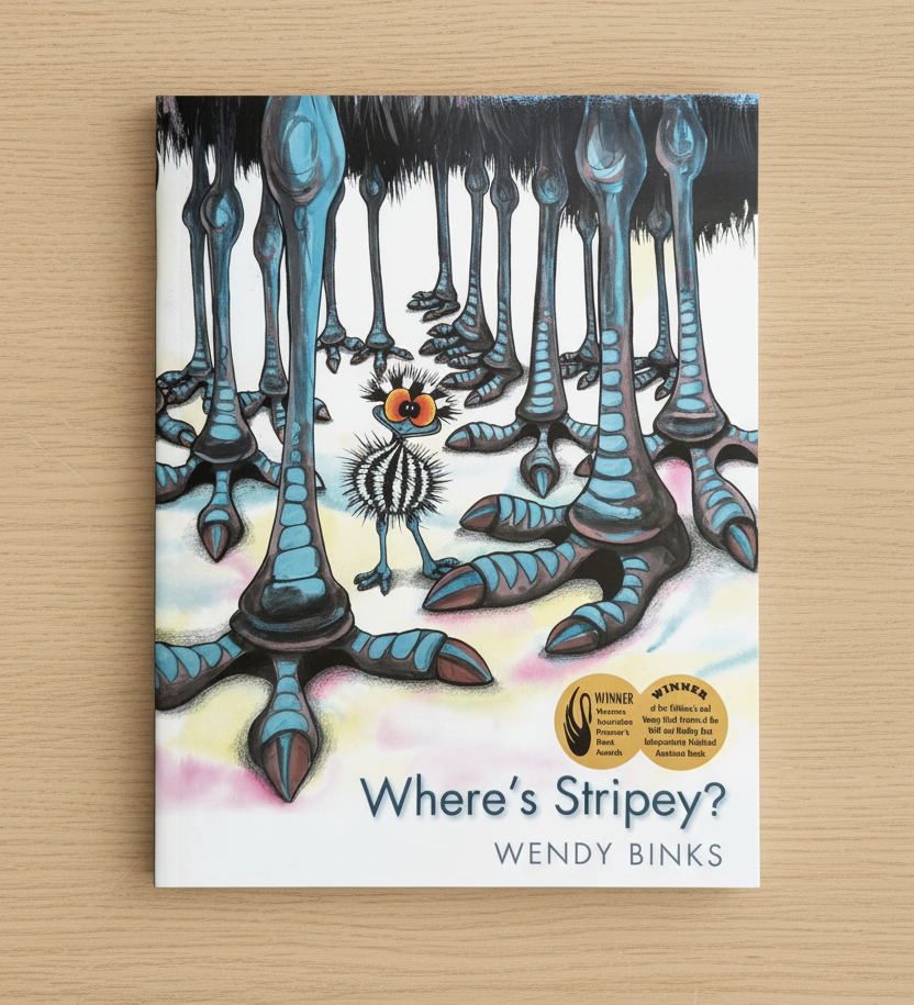 Where’s Stripey? – Children's Book - Stunned Emu Designs by Wendy Binks
