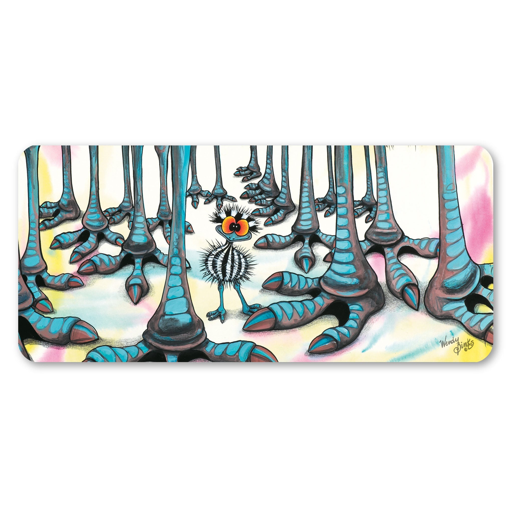 Where's Stripey – Large Magnet - Stunned Emu Designs by Wendy Binks