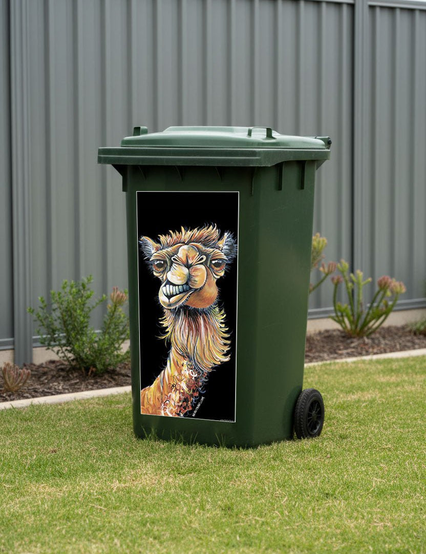 You Rang? – Bin Sticker - Stunned Emu Designs by Wendy Binks