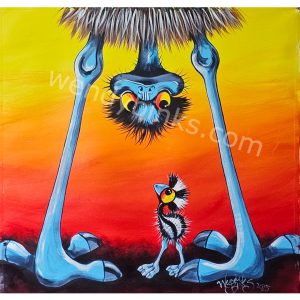 Usd emu and chick 76 x